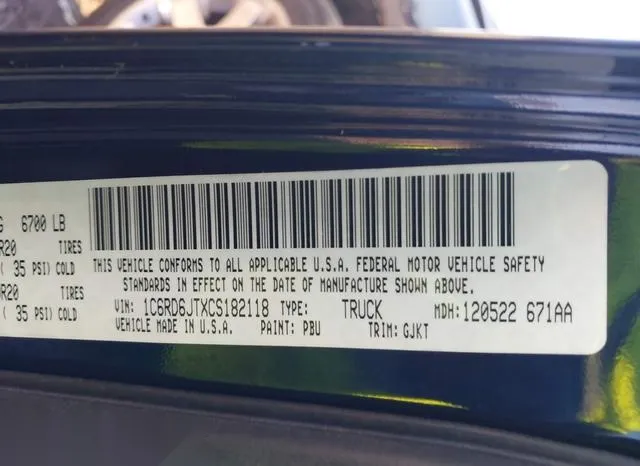 1C6RD6JTXCS182118 2012 2012 RAM 1500- Laramie 9