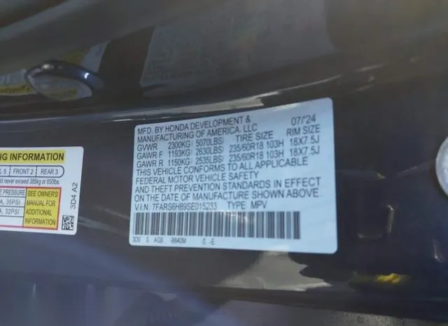 7FARS6H89SE015233 2025 2025 Honda CR-V- Hybrid Sport-L 9