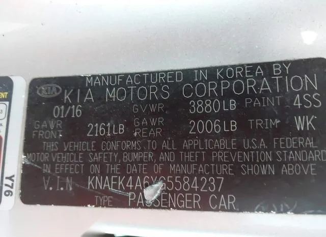 KNAFK4A6XG5584237 2016 2016 KIA Forte- LX 9