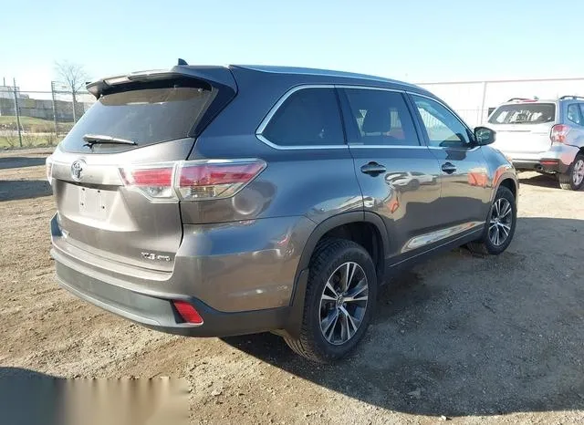 5TDJKRFHXGS237067 2016 2016 Toyota Highlander- Xle V6 4