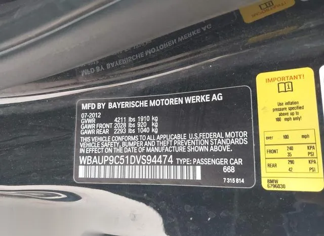 WBAUP9C51DVS94474 2013 2013 BMW 1 Series- 128I 9