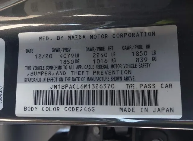 JM1BPACL6M1326370 2021 2021 Mazda 3- Preferred 9