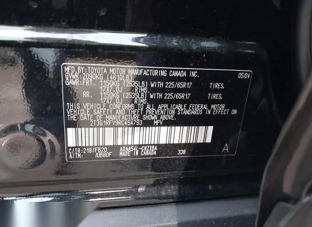 2T3G1RFV9RC454793 2024 2024 Toyota RAV4- LE 9