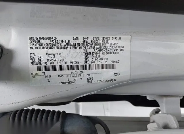 1FAHP3K2XCL231088 2012 2012 Ford Focus- SE 9