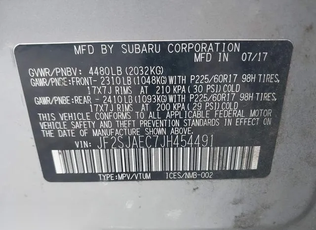 JF2SJAEC7JH454491 2018 2018 Subaru Forester- 2-5I Premium 9