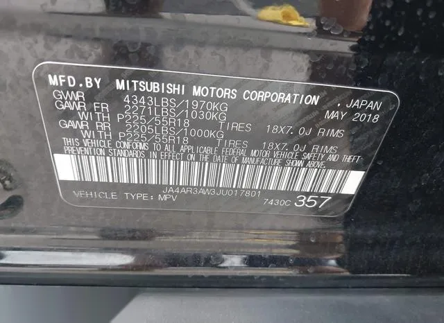 JA4AR3AW3JU017801 2018 2018 Mitsubishi Outlander- Sport 2-4 SE 9