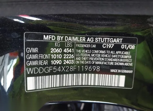 WDDGF54X28F119698 2008 2008 Mercedes-Benz C 300- Luxury/Sport 9