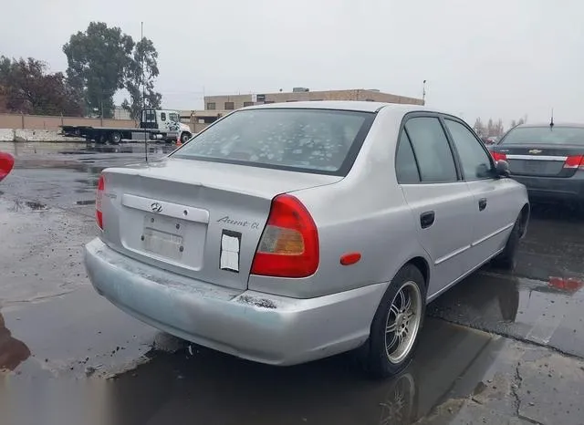 KMHCG45C72U284172 2002 2002 Hyundai Accent- GL 4