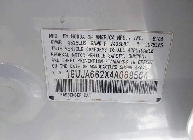 19UUA662X4A069564 2004 2004 Acura TL 9