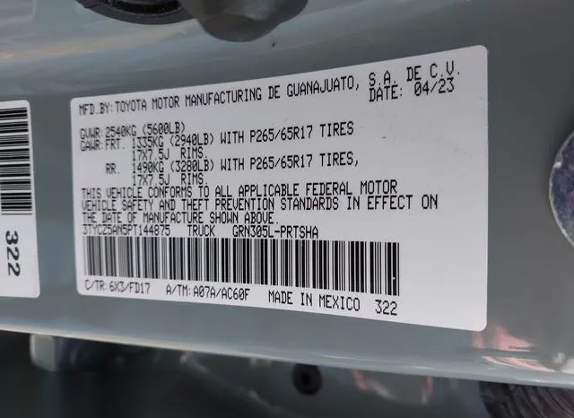 3TYCZ5AN5PT144875 2023 2023 Toyota Tacoma- Sr V6/Sr5 V6/Tra 9