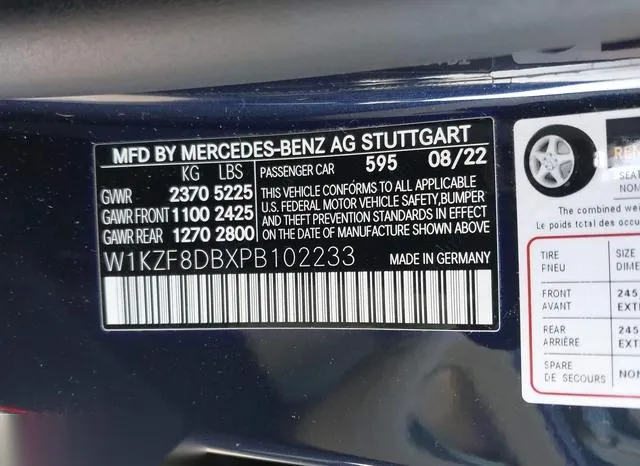 W1KZF8DBXPB102233 2023 2023 Mercedes-Benz E 350 9