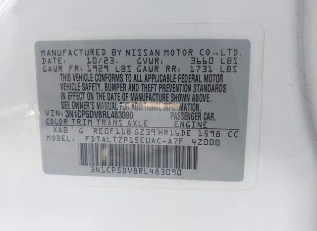 3N1CP5DV8RL483090 2024 2024 Nissan Kicks- Sr Xtronic Cvt 9