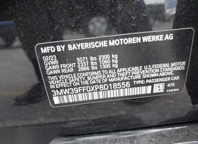 3MW39FF0XP8D18556 2023 2023 BMW 3 Series- 330E 9