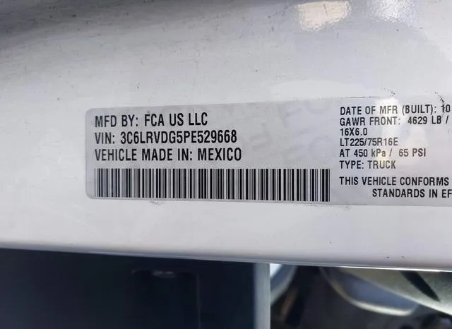 3C6LRVDG5PE529668 2023 2023 RAM Promaster- 2500 High Roof 1 9