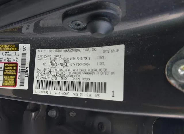 5TFAX5GN7LX173329 2020 2020 Toyota Tacoma- SR 9