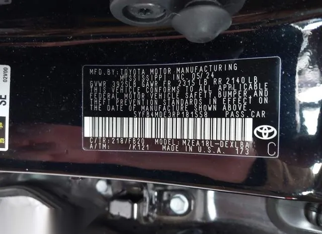 5YFB4MDE3RP181558 2024 2024 Toyota Corolla- LE 9