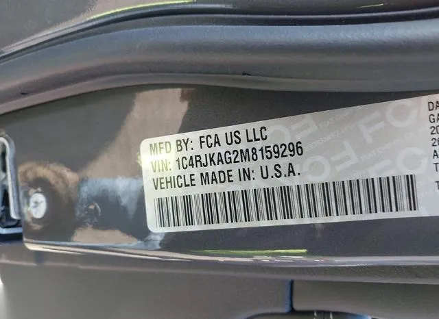 1C4RJKAG2M8159296 2021 2021 Jeep Grand Cherokee- L Altitude 9