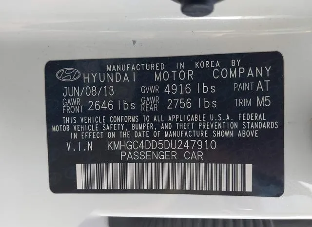 KMHGC4DD5DU247910 2013 2013 Hyundai Genesis- 3-8 9