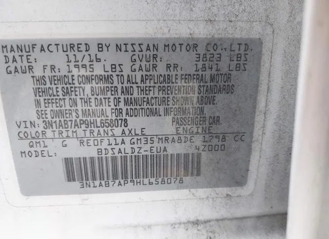 3N1AB7AP9HL658078 2017 2017 Nissan Sentra- SV 9