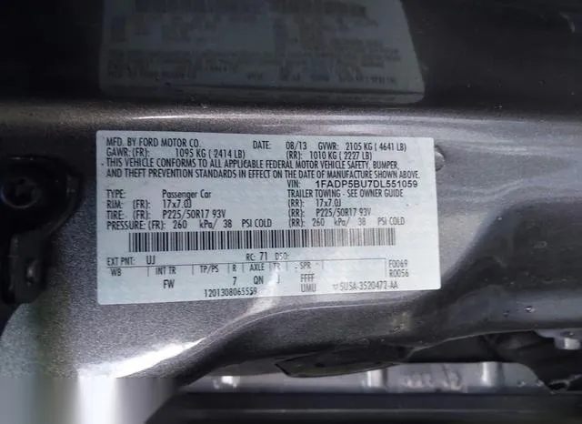 1FADP5BU7DL551059 2013 2013 Ford C-Max- Hybrid Sel 9