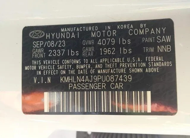 KMHLN4AJ9PU087439 2023 2023 Hyundai Elantra- Hybrid Limited 9