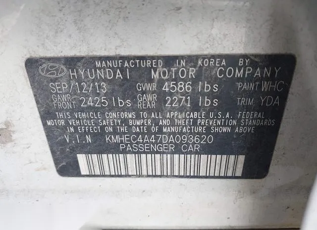 KMHEC4A47DA093620 2013 2013 Hyundai Sonata- Hybrid 9