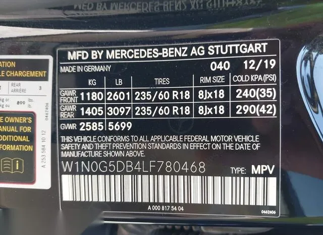 W1N0G5DB4LF780468 2020 2020 Mercedes-Benz GLC 350E- 4Matic 9