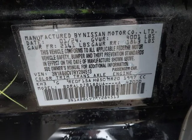 3N1AB8CV7RY284513 2024 2024 Nissan Sentra- Sv Xtronic Cvt 9