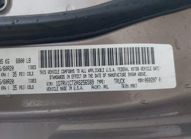 1D7RV1CT2AS256589 2010 2010 Dodge RAM 1500- Slt/Sport/Trx 9