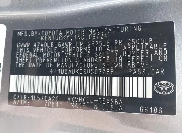 4T1DBADK0SU503788 2025 2025 Toyota Camry- SE 9