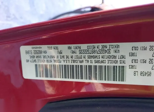 3D4GG57V09T522235 2009 2009 Dodge Journey- Sxt 9