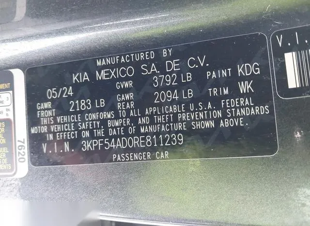 3KPF54AD0RE811239 2024 2024 KIA Forte- Gt-Line 9