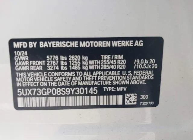 5UX73GP08S9Y30145 2025 2025 BMW X3- M50 Xdrive 9