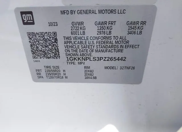 1GKKNPLS3PZ265442 2023 2023 GMC Acadia- Fwd Denali 9