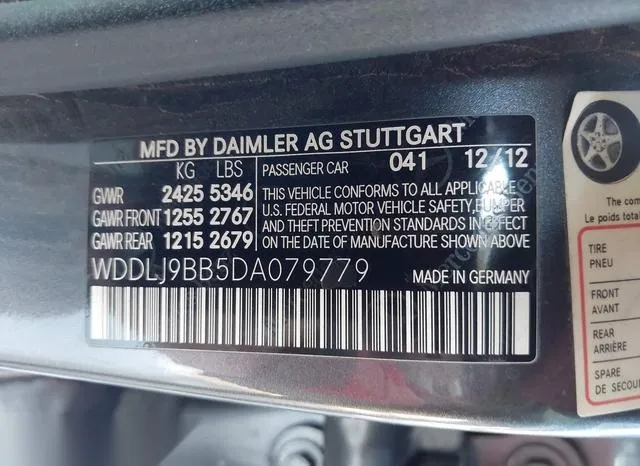 WDDLJ9BB5DA079779 2013 2013 Mercedes-Benz CLS 550- 4Matic 9