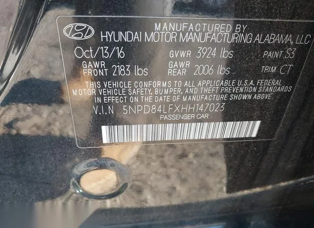 5NPD84LFXHH147023 2017 2017 Hyundai Elantra- Value Edition 9