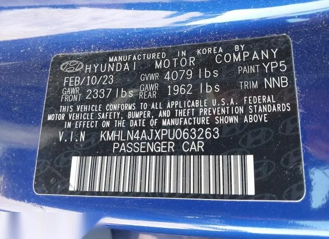 KMHLN4AJXPU063263 2023 2023 Hyundai Elantra- Hybrid Limited 9