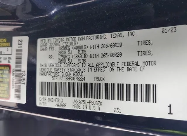 5TFLA5DB8PX078224 2023 2023 Toyota Tundra- SR5 9