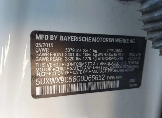 5UXWX9C56G0D65652 2016 2016 BMW X3- Xdrive28I 9