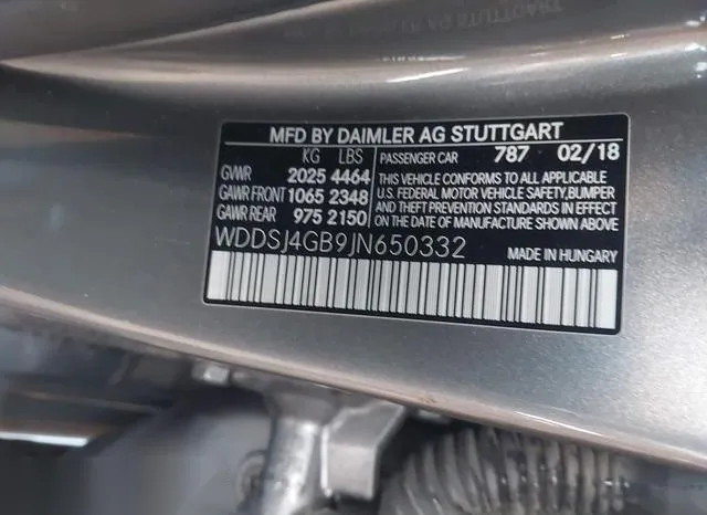 WDDSJ4GB9JN650332 2018 2018 Mercedes-Benz CLA 250- 4Matic 9