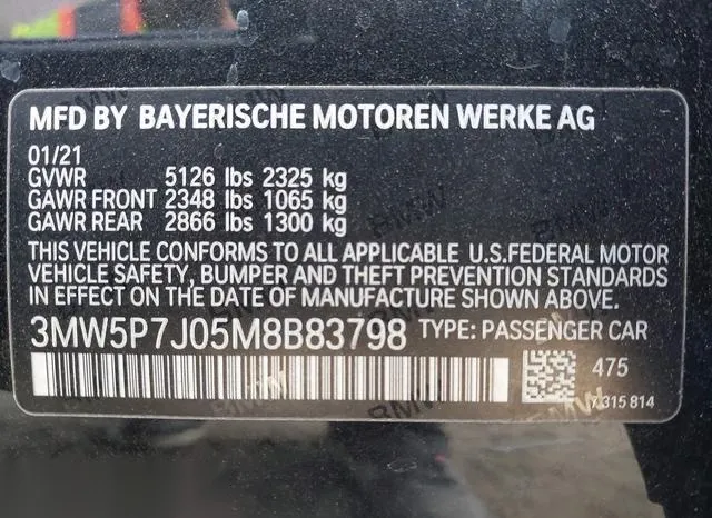 3MW5P7J05M8B83798 2021 2021 BMW 3 Series- 330E 9