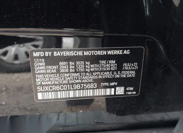 5UXCR6C01L9B75683 2020 2020 BMW X5- Xdrive40I 9