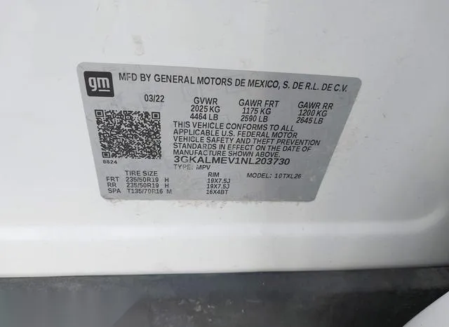 3GKALMEV1NL203730 2022 2022 GMC Terrain- Fwd Sle 9