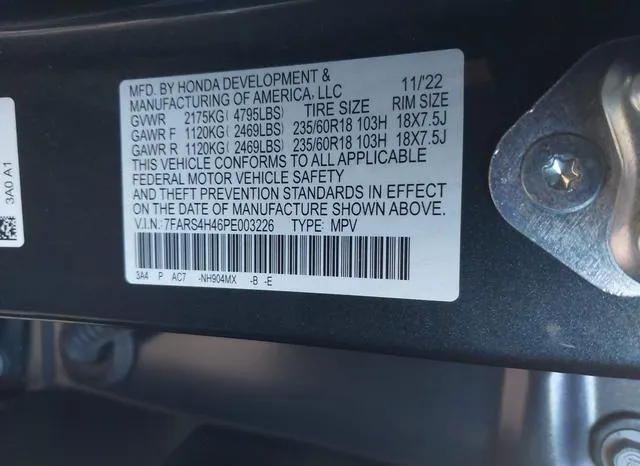 7FARS4H46PE003226 2023 2023 Honda CR-V- Ex Awd 9