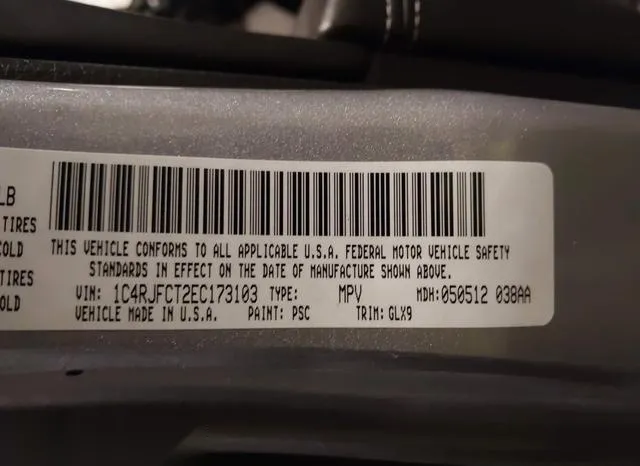 1C4RJFCT2EC173103 2014 2014 Jeep Grand Cherokee- Overland 9