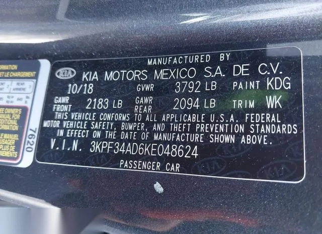 3KPF34AD6KE048624 2019 2019 KIA Forte- S 9