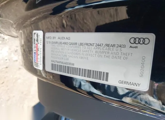 WAUTNAF56LA003598 2020 2020 Audi A5- Coupe Premium Plus 9