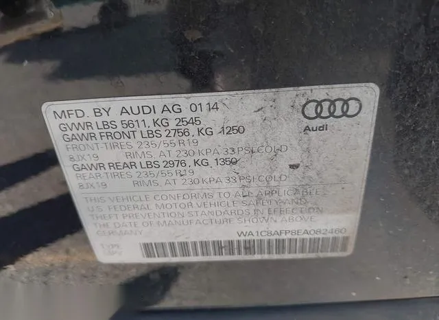 WA1C8AFP8EA082460 2014 2014 Audi Q5 Hybrid- 2-0T Prestige 9