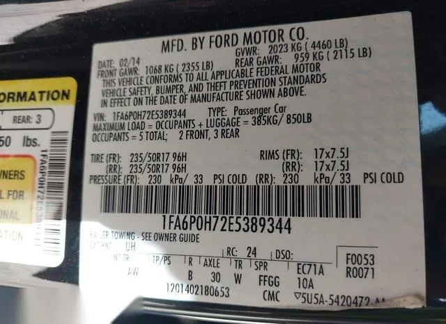 1FA6P0H72E5389344 2014 2014 Ford Fusion- SE 9