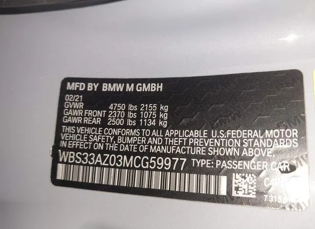 WBS33AZ03MCG59977 2021 2021 BMW M4- Competition 9